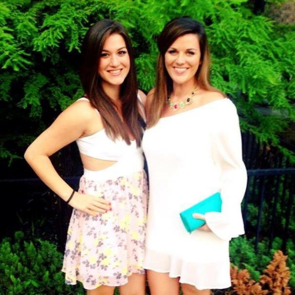 *BOUTIQUE* One shoulder white dress with overlay